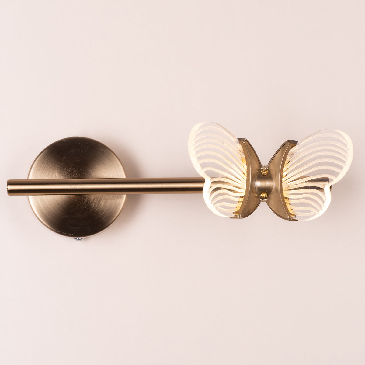 Butterfly Kisses (Gold, Built-In LED) Wall Light