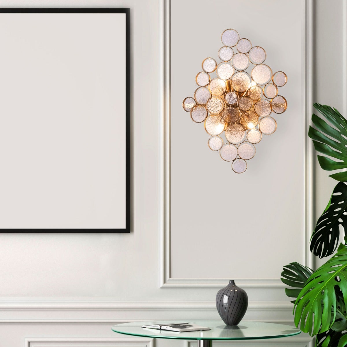 Louder Than Thunder (Gold) Crystal Wall Light