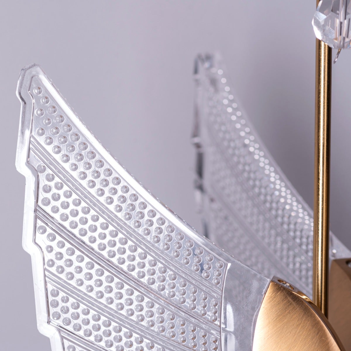 Two Birds One Throne (Gold, Dimmable LED with Remote Control) Wall Light