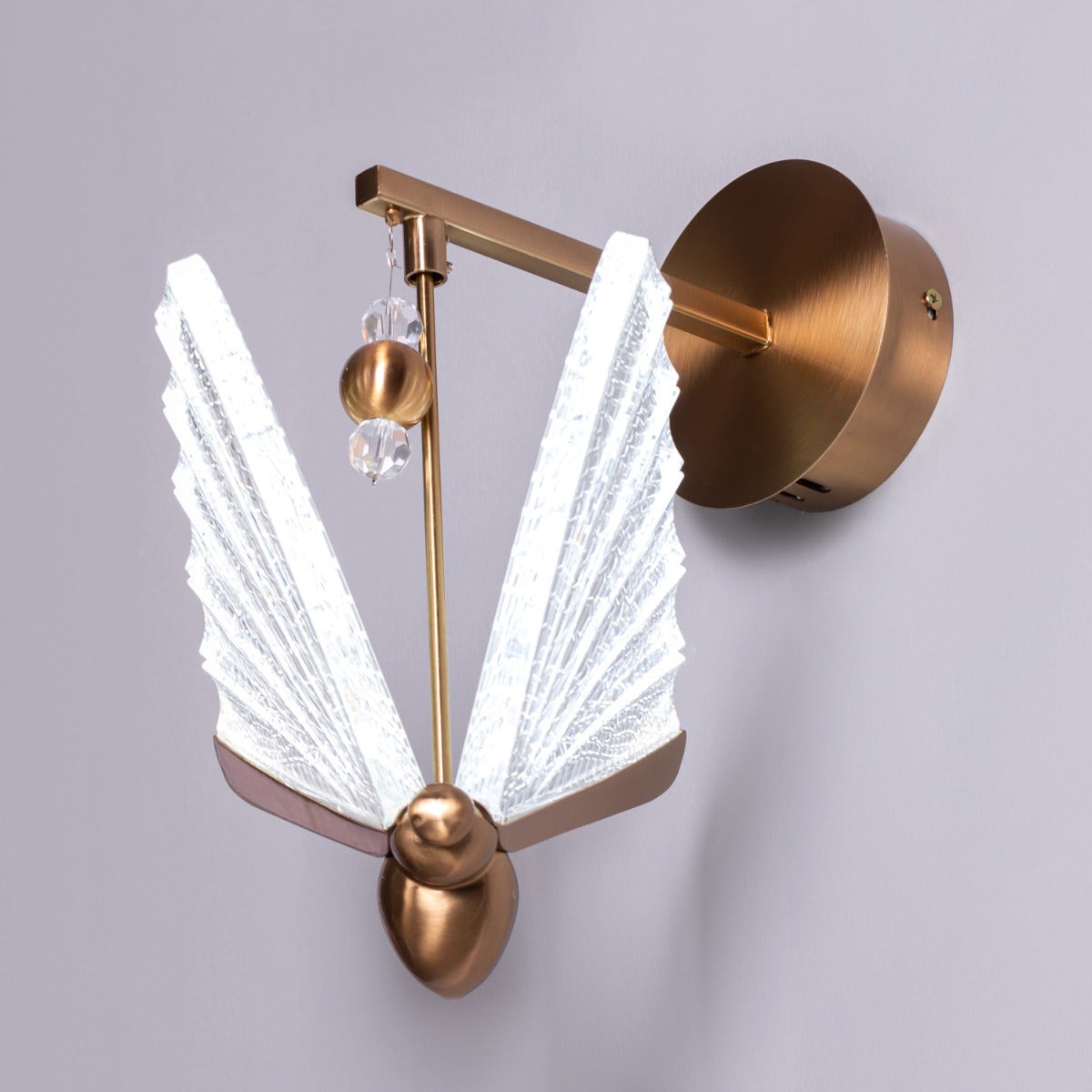 Butterfly Wishes (Gold, Dimmable LED with Remote Control) Wall Light