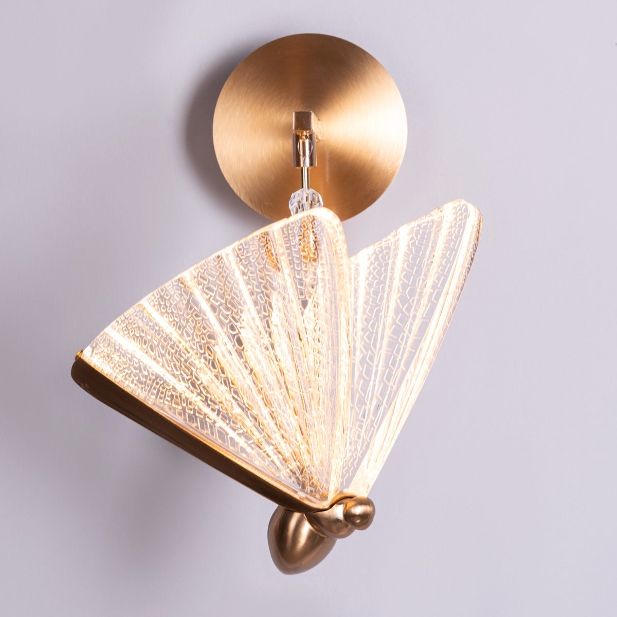 Butterfly Wishes (Gold, Dimmable LED with Remote Control) Wall Light
