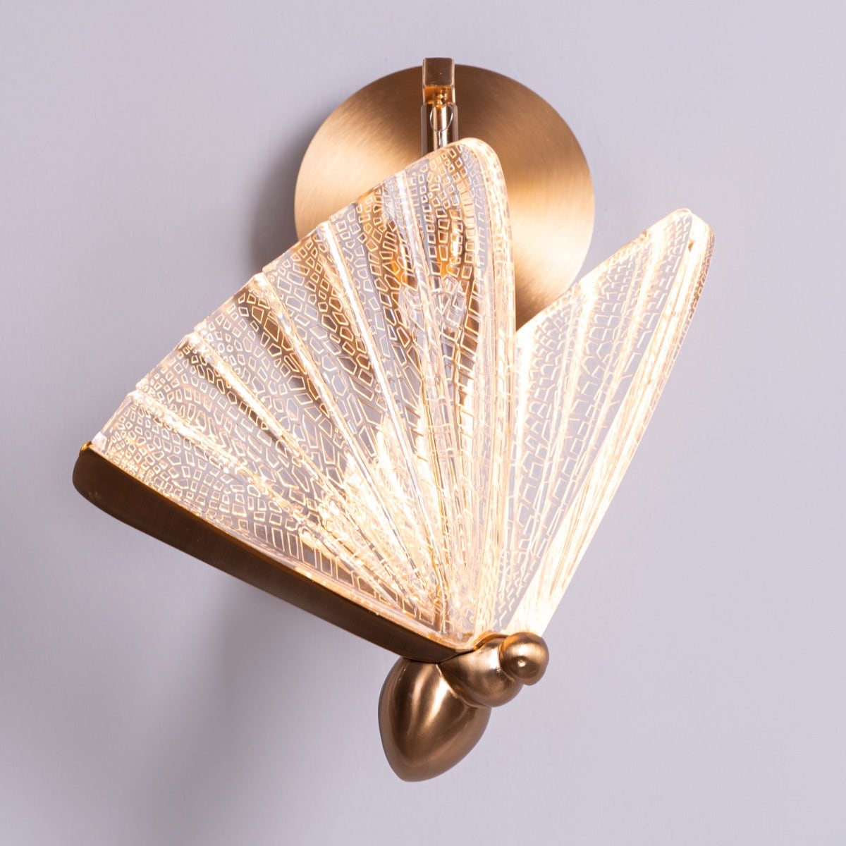 Butterfly Wishes (Gold, Dimmable LED with Remote Control) Wall Light