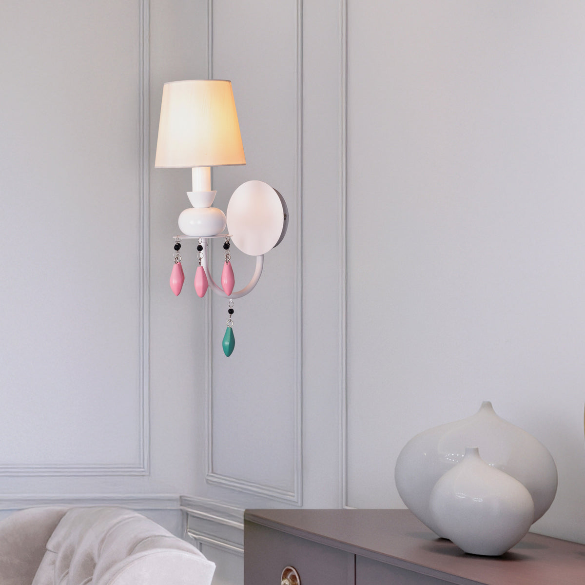 Faraway Tree (White) Ceramic Wall Light
